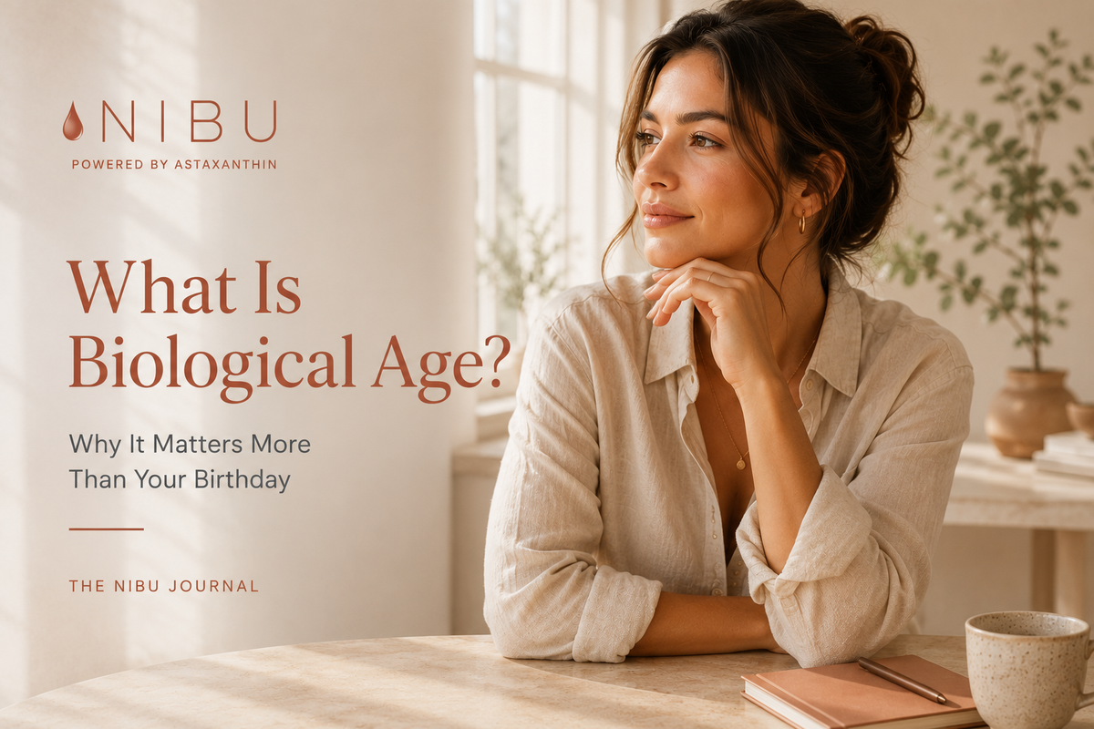 Woman looking younger than her chronological age illustrating the concept of biological age and healthy ageing