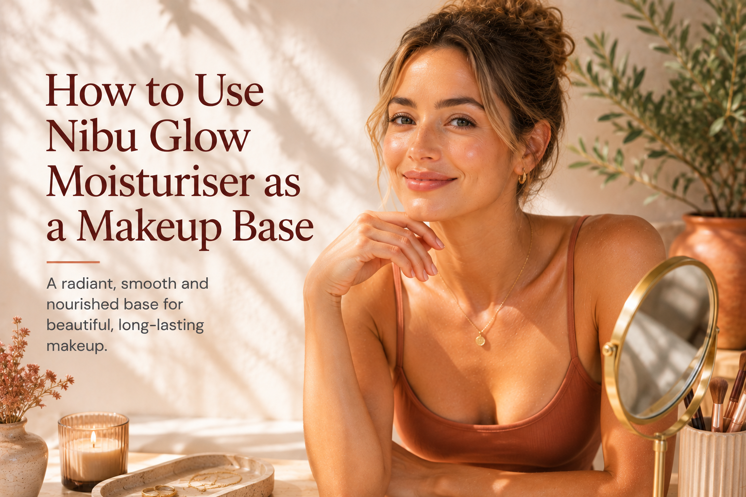 How to Use Nibu Glow Moisturiser as a Makeup Base