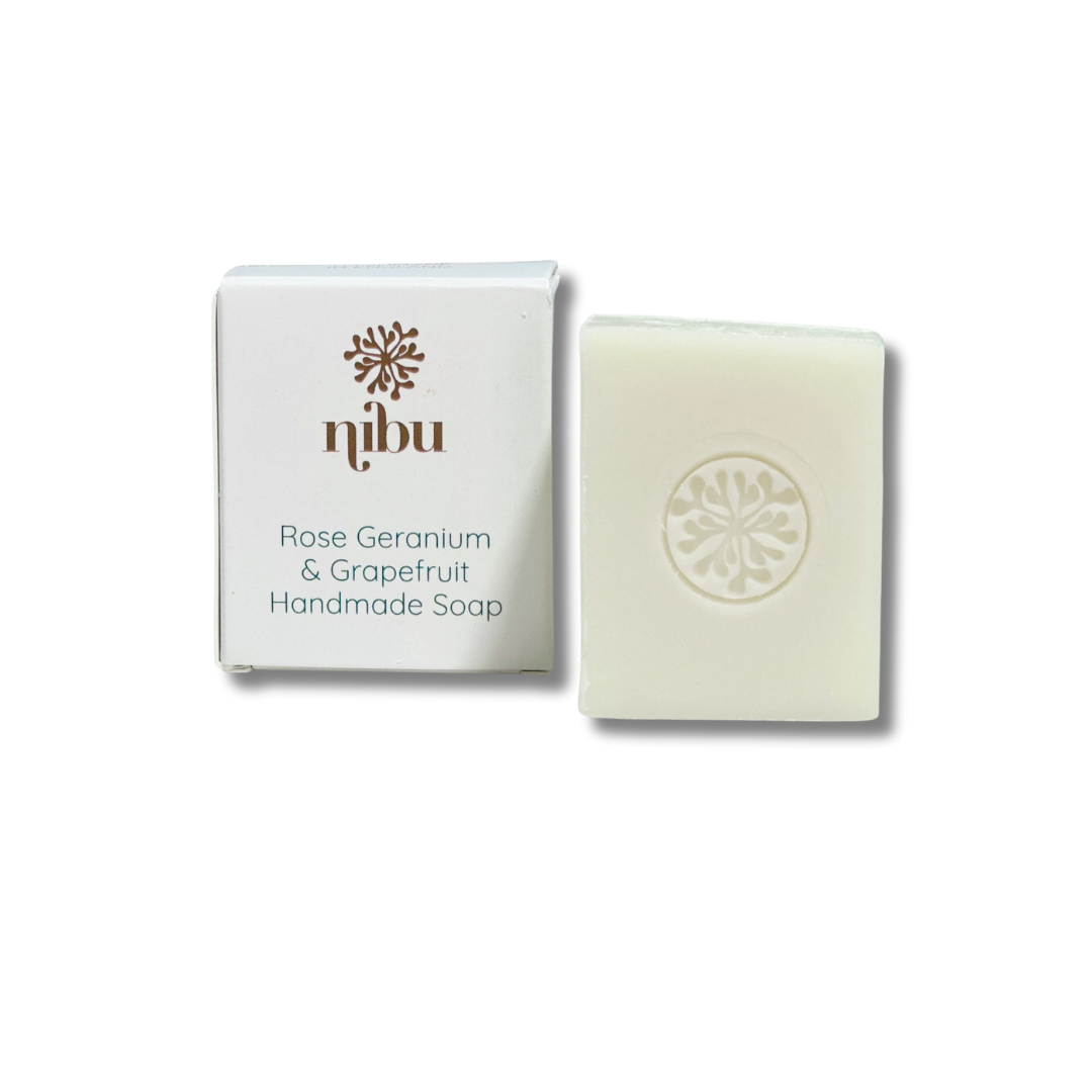 Savon de voyage rose, géranium et pamplemousse 